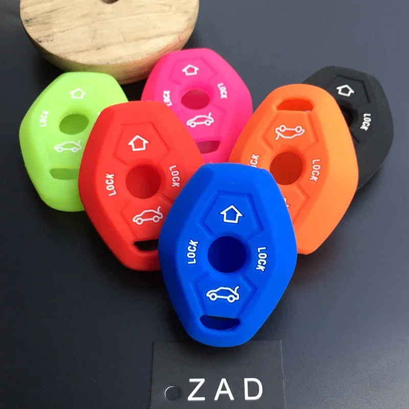 SILICONE CAR KEY COVER FIT FOR 1998-2005 BMW X5 Z3 Z4 3 5 7 SERIES 2BTN SILICONE KEY REMOTE HOLDER CASE COVER FOB SHELL
