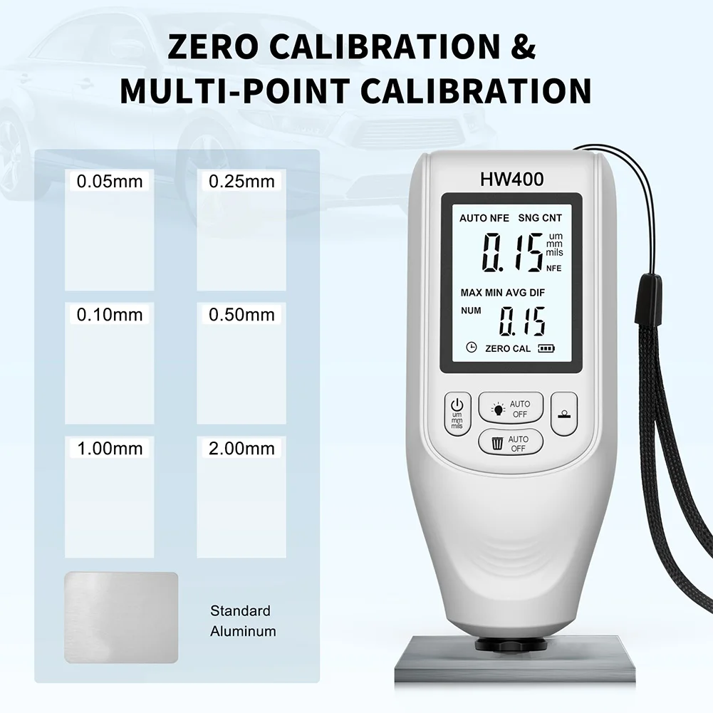 【Direct-sales】 HW400 Car Paint Coating Thickness Gauge 0-2000UM High ...