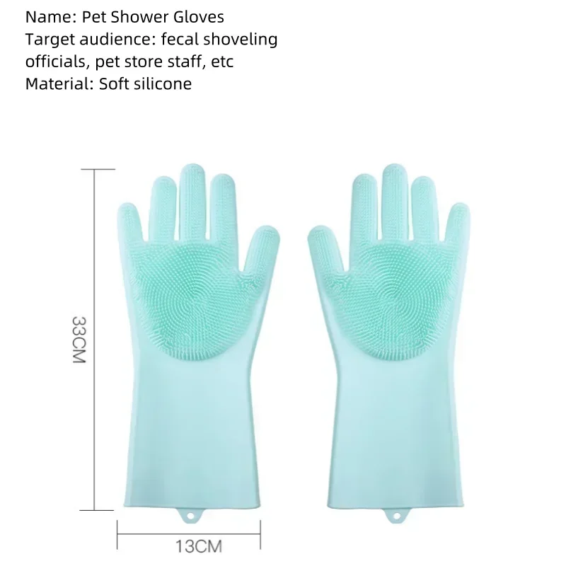 Reusable Food Grade Silicone Kitchen Cleaning & Dishwashing Gloves - Waterproof, Heat Resistant, and Multi-Purpose