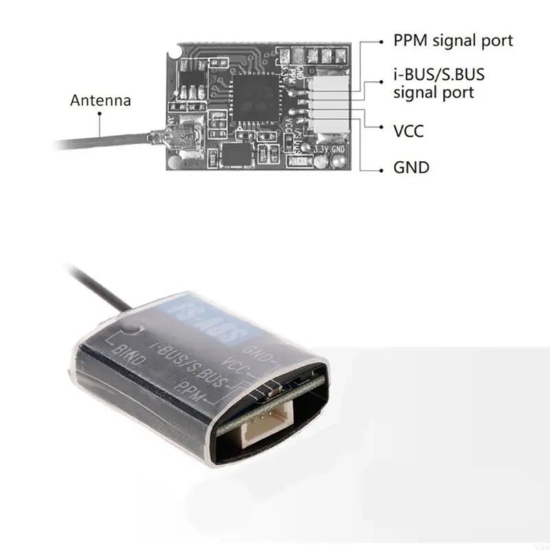 N7MA Compact and Durable 2.4G 8 Channel Receiver FS-A8S for Remote Control Models