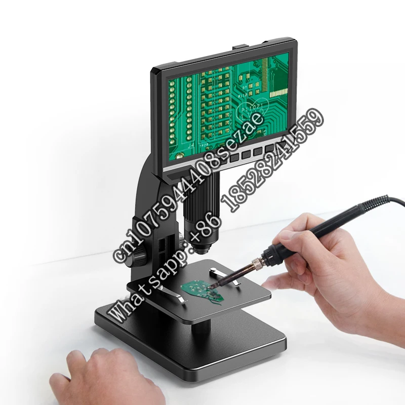

Newest 7 Inch IPS HD Screen 12MP 2000X Gemological Soldering Microscope