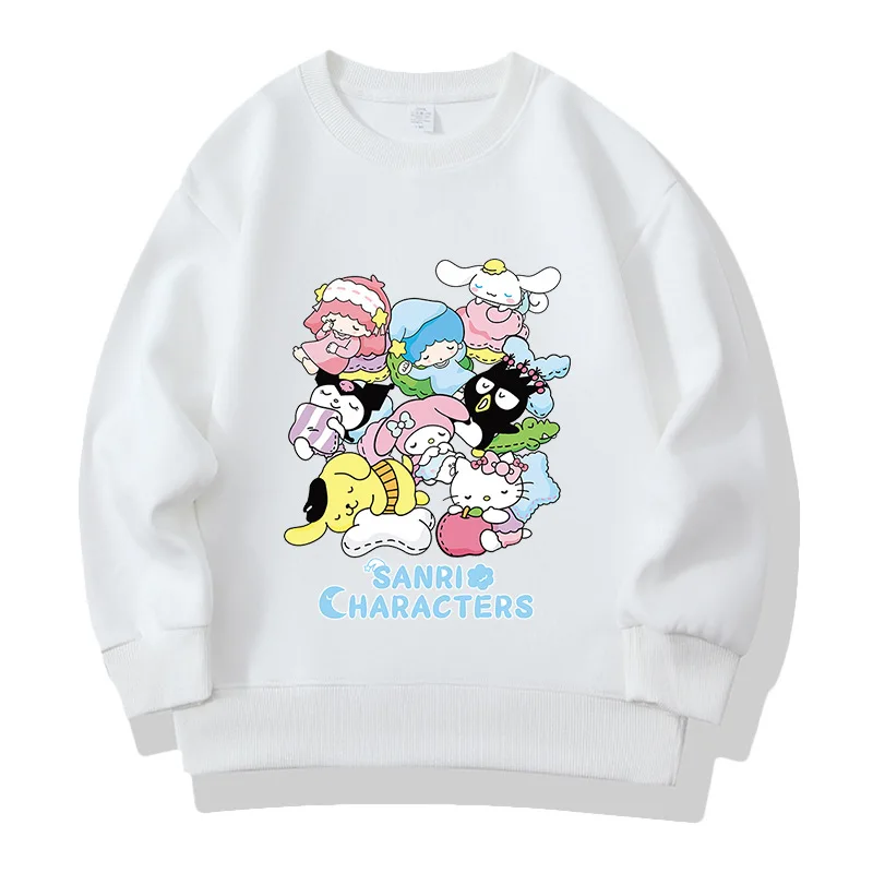 

Kawaii Sanrio Anime Pompompurin Pochacco My Melody Cute Cartoon Children Pullover Sweet Lovely Girl Clothes Girly Heart