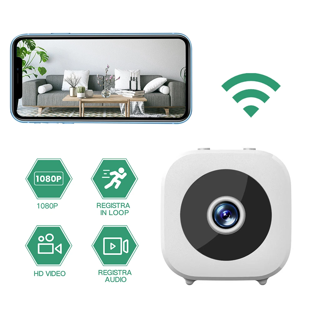 Rechargeable Wireless Smart Camera with WiFi and Motion Detection for Home and Office Security