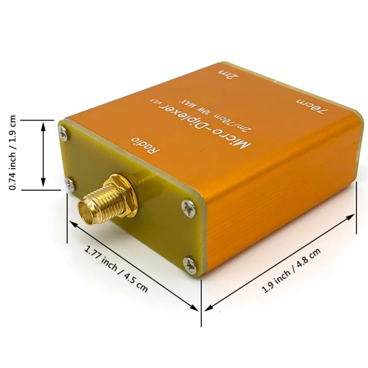 10W V/U 2m 70cm Micro-Type Diplexer Duplex Filter Used to Place Between the Transmitter and Antenna (with Shell) Rare