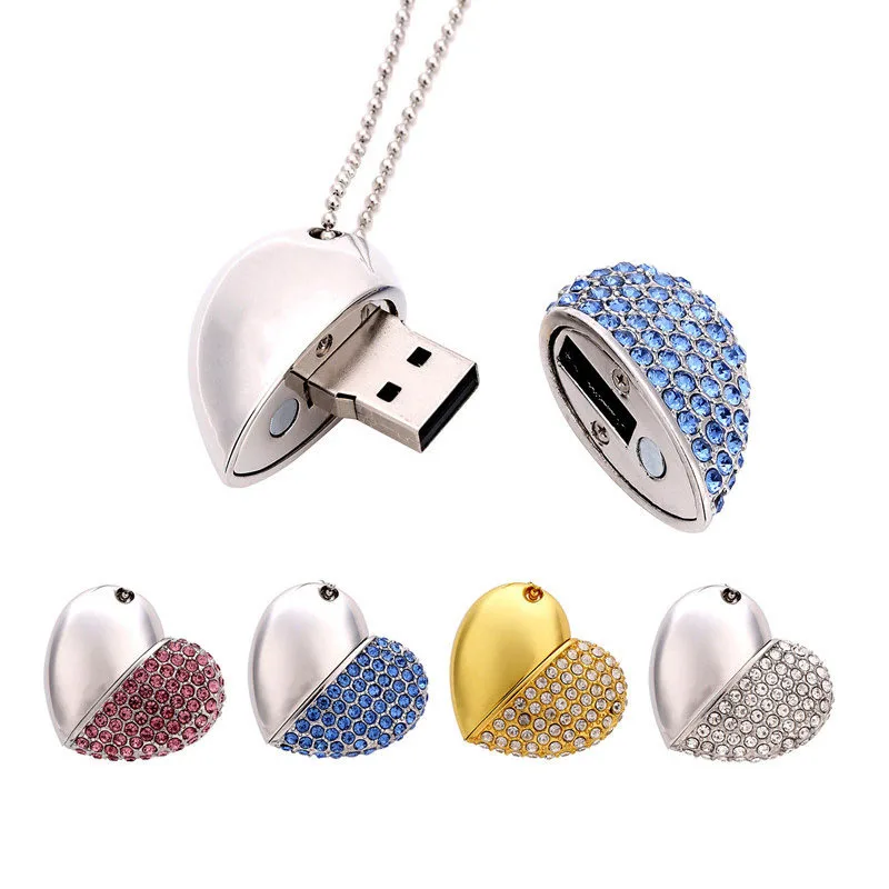 Crânio de Cristal Presentes Criativos Pen Drive Metal Usb Flash Drives Real Capacidade Memory Stick Sapo Chaveiro 64gb 32gb 16gb 8gb u Disk - Imagem 5