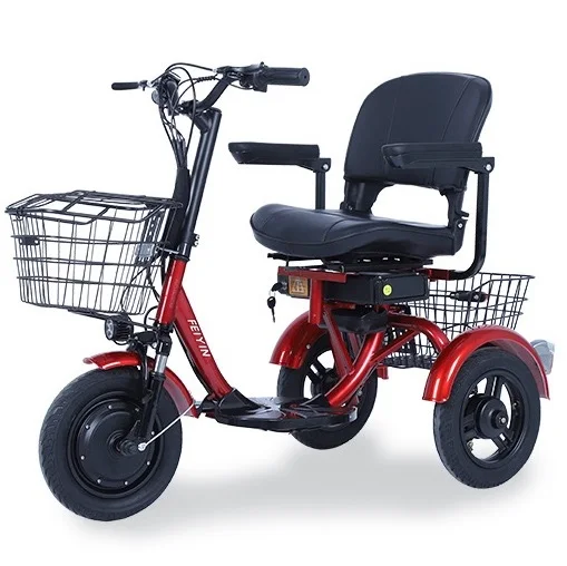 Electric Scooter 3 wheels Electric Mobility Scooter for Seniors Disabled with Basket