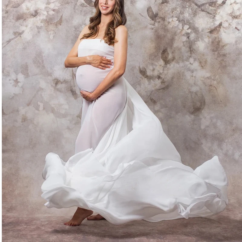 Chiffon Tossing Fabric Draping Maternity Sheer Silky See Through Photo Photography Shoot Prop Drape