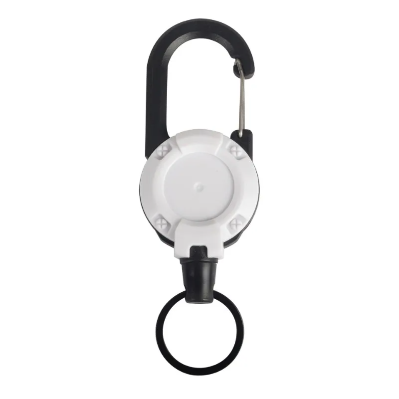 1Pcs Anti-diebstahl Metall Einfach zu ziehen Schnalle Seil Elastische Schlüsselbund Sportliche Versenkbare Schlüssel Ring Anti verloren Yoyo Ski Pass ID Karte – Detail 8