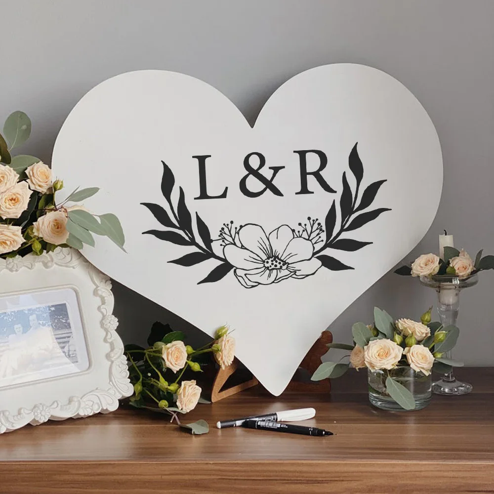 

1 pc pretty flower letter with flower customize name Wall Sticker Pvc Wall Stickers Wall Art Wallpaper For gift celebration