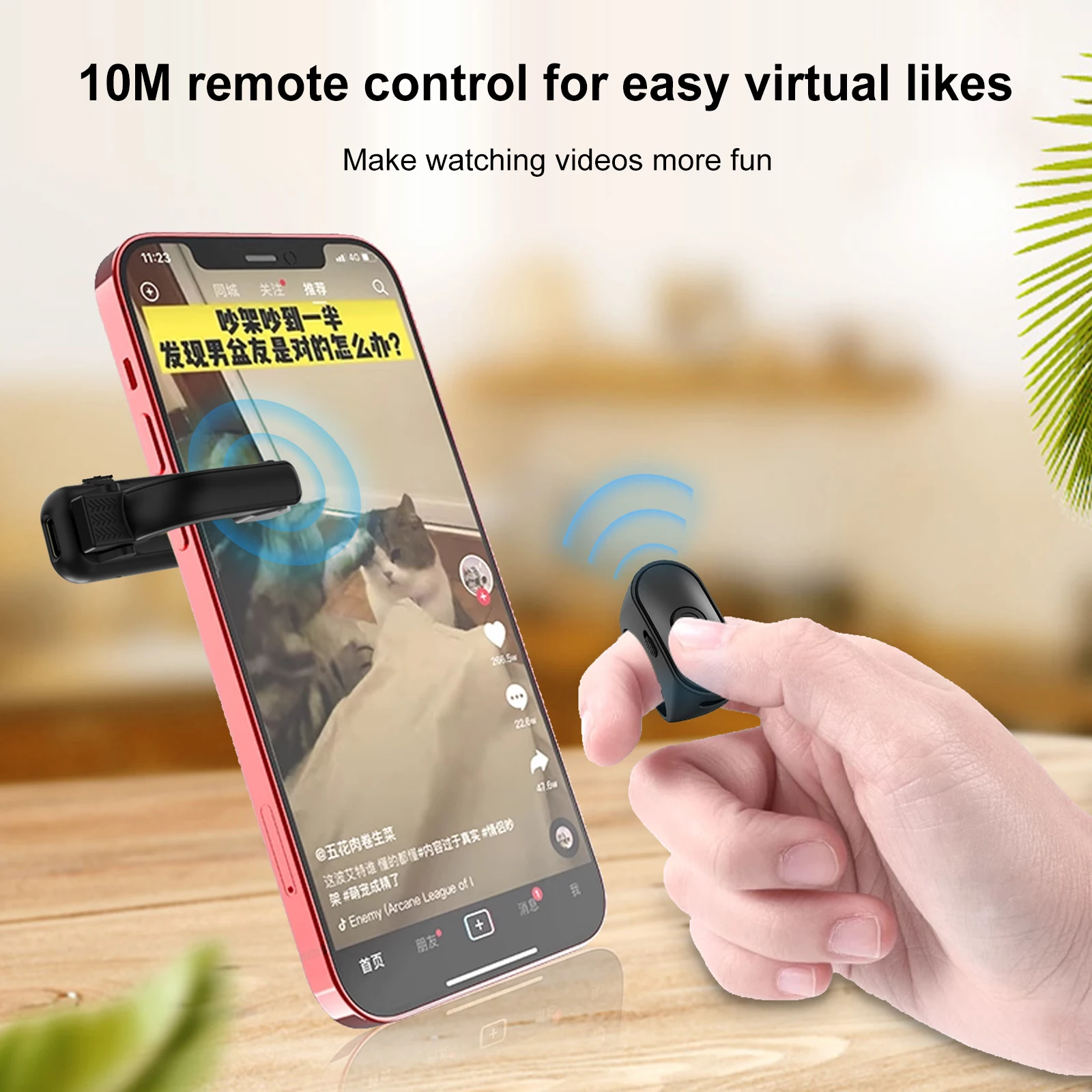 2-in-1 Page Turner Clicker Wireless E-book Page Turner Lightweight Record Triggers Remote for Kindle Paperwhite Accessories