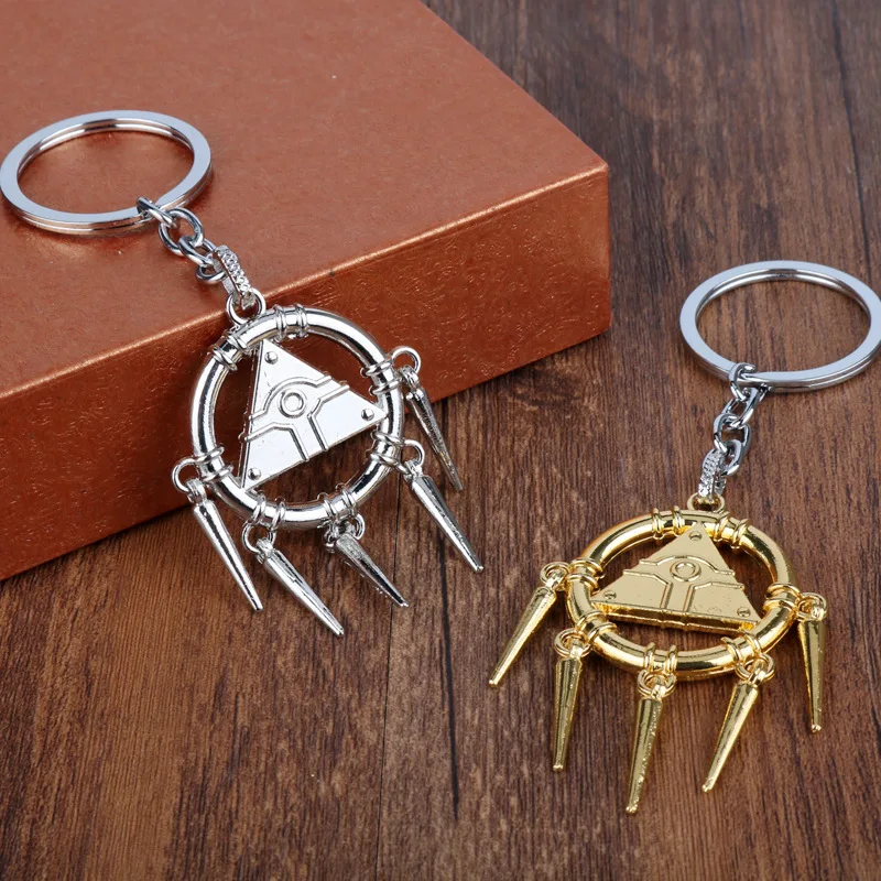 Pyramid Keychain Yu-Gi-Oh Series 3D Millennium Pyramid Building Block Pendant Keychains Keyring for Women Men Jewelry Accessory anime keychain game keychain anime keychain pendant