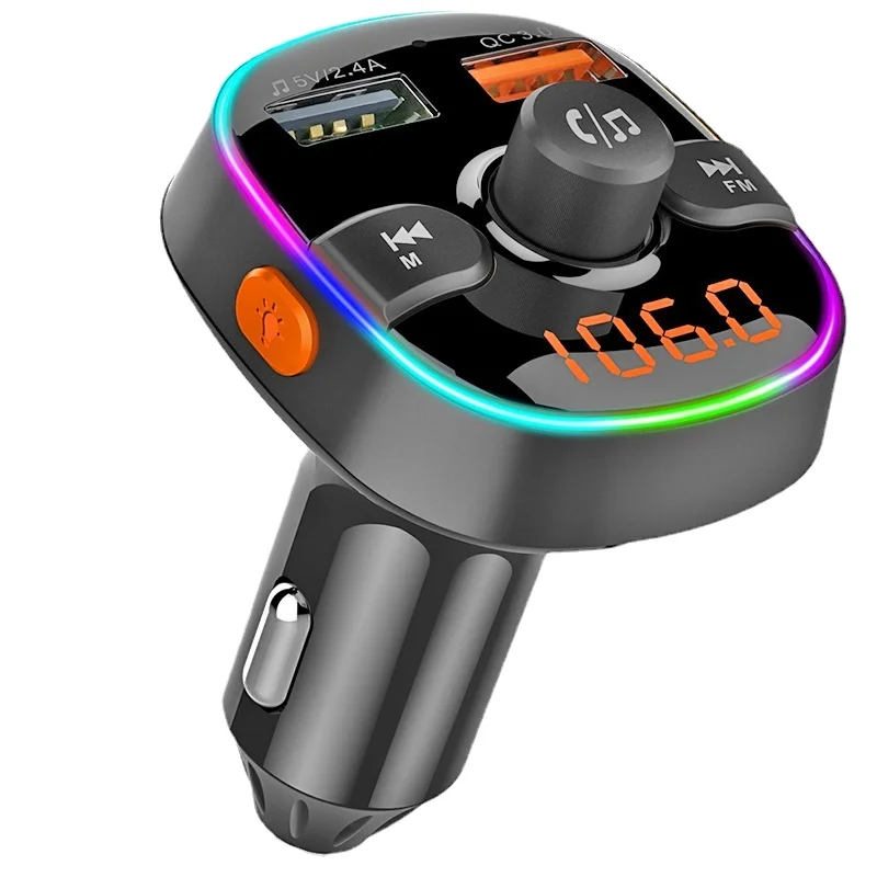 

Wholesale Car MP3 Player with Card Slot and Dual USB QC3.0 Fast Charge BC52 Bluetooth FM Transmitter
