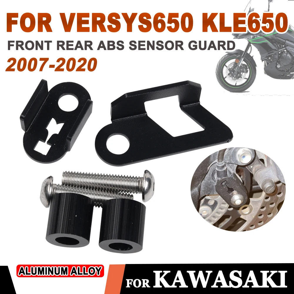 

For Kawasaki Versys650 KLE650 Versys 650 KLE 650 2007 - 2020 Motorcycle Accessories Front Rear ABS Sensor Guard Protector Cover