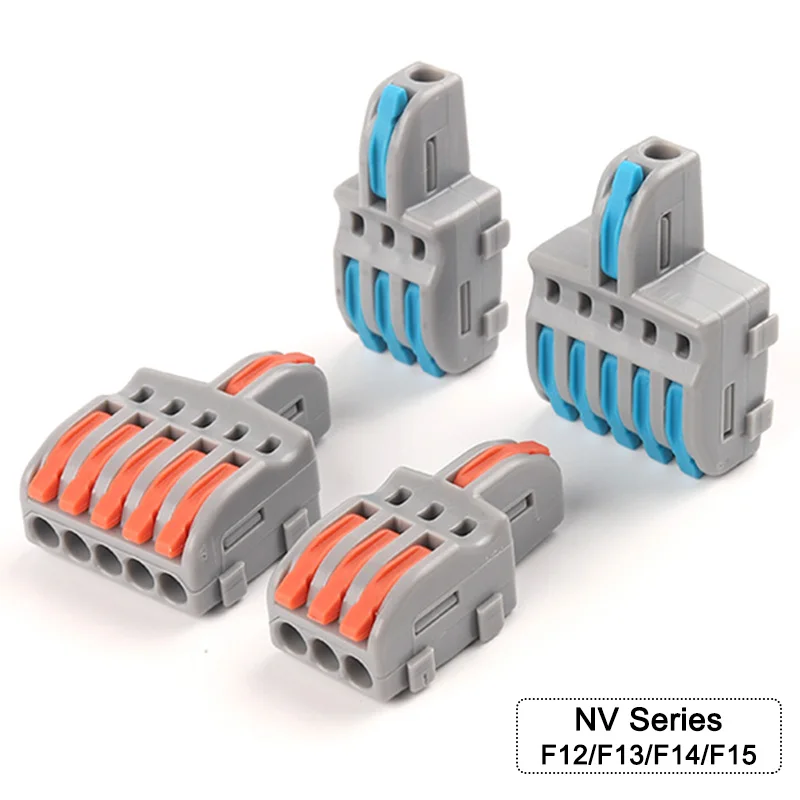 

5/10 PCS 1 In Multiple Out Splitter Plug-in Terminal Block Quick Wire Connector Can Combined Butt Home Light Terminal Block