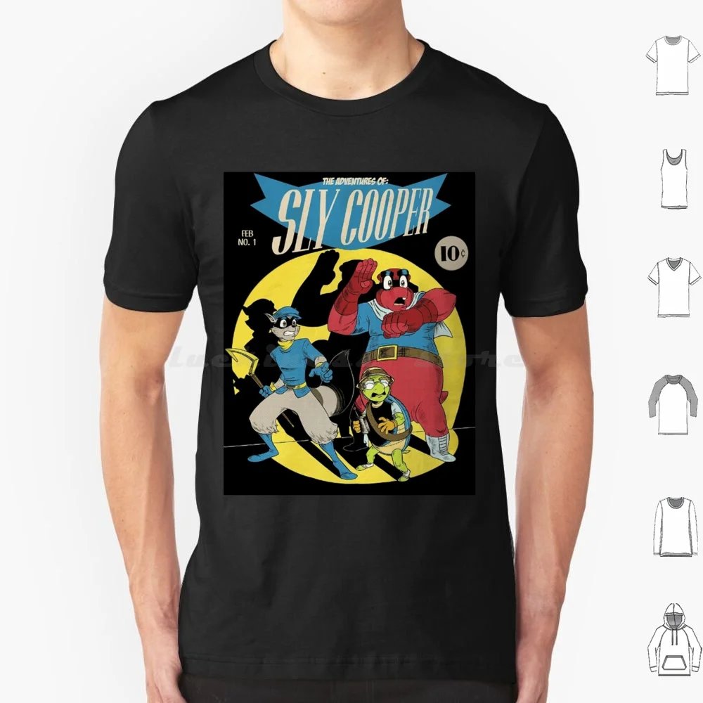 Vintage The Adventures Of Sly Cooper T Shirt Cotton Uomo Donna Stampa Fai Da Te Vintage Le Avventure Di Sly Cooper