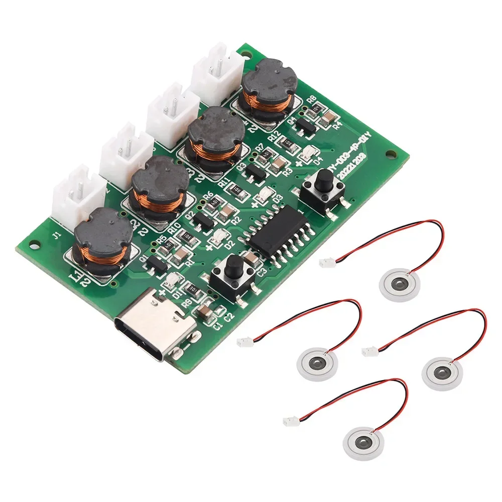 Dual Spray Atomization Module USB Humidifier Driving Circuit Board Atomization Experimental Equipment Ultrasonic Diy Incubation