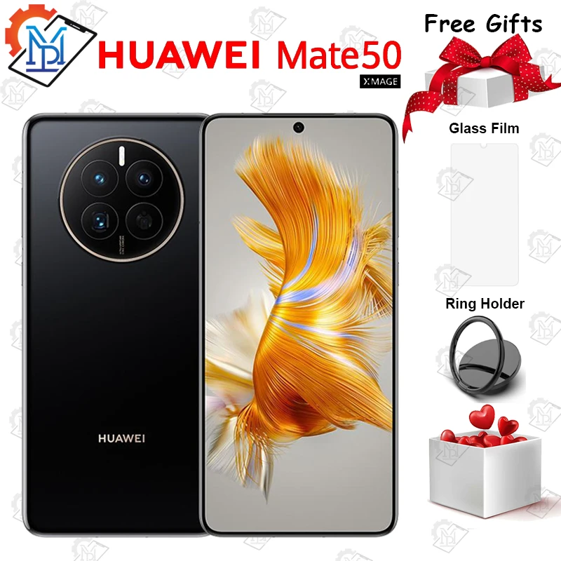 Original Huawei Mate 50 4G Mobile Phone 6.7 Inch 8G RAM+128G/256G/512G ROM Snapdragon 8+ Octa Core HarmonyOS 3.0 NFC Smartphone