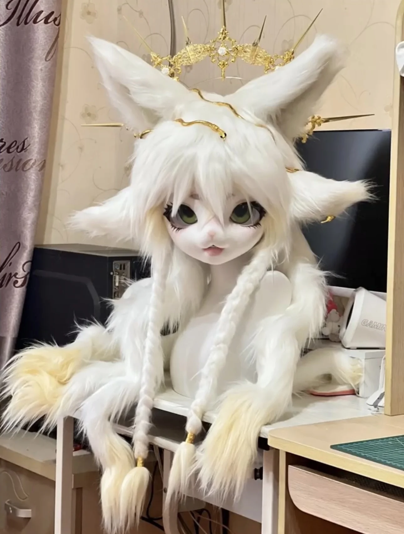 Fursuit Kigurumi Headsets Furry Cosplay Costumes Furries Head Animal Comiket Rubbit Doll Cat Comiket Furries Doll