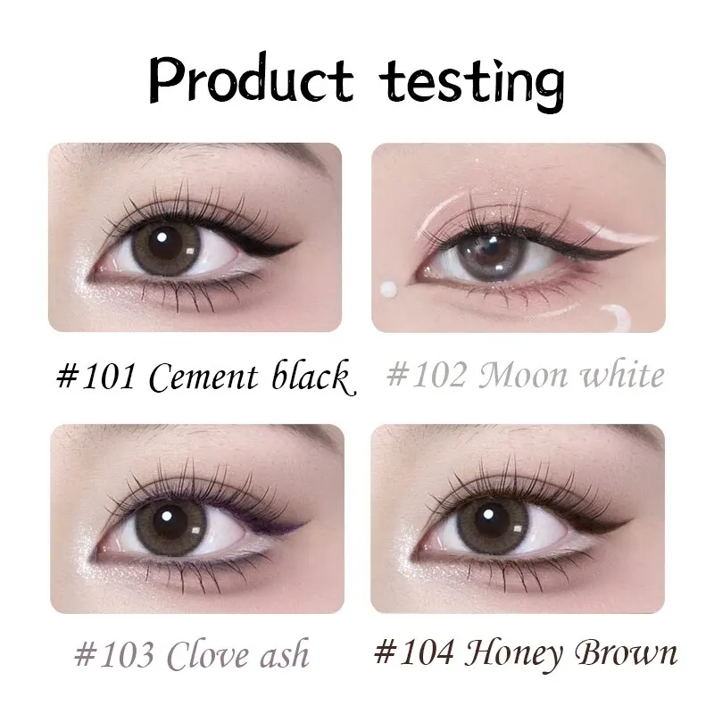 Liquid Eyeliner Eye Liner Gel Long-lasting Waterproof Sweat Resistant and Non-smudging Color Developing Student Novice Liquid Eyeliner Makeup