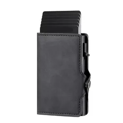 Sleek Carbon Fiber RFID - Blocking Minimalist Wallet (Black)