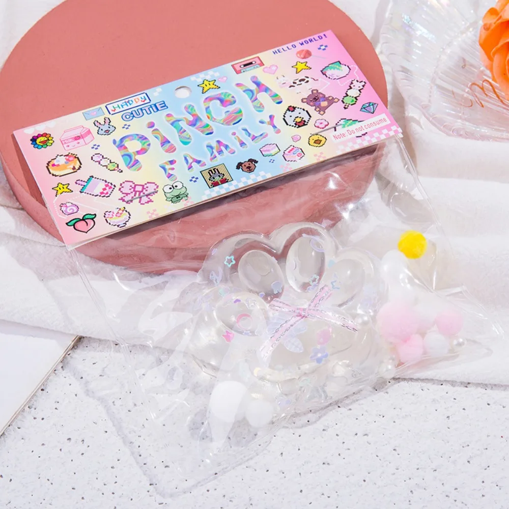 Squishу Cat Paw Pinch Fidget Toy Slow Rebound Stress Relief Transparent Squishies Squeeze Toy for Kids Adults Holiday Gifts 4