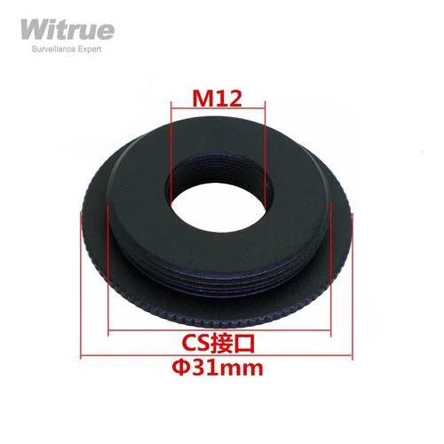 Witrue-메탈 M12 to C/CS 렌즈 마운트 컨버터 어댑터 링, M7 to M12 렌즈 컨버터, CCTV 액세서리 2