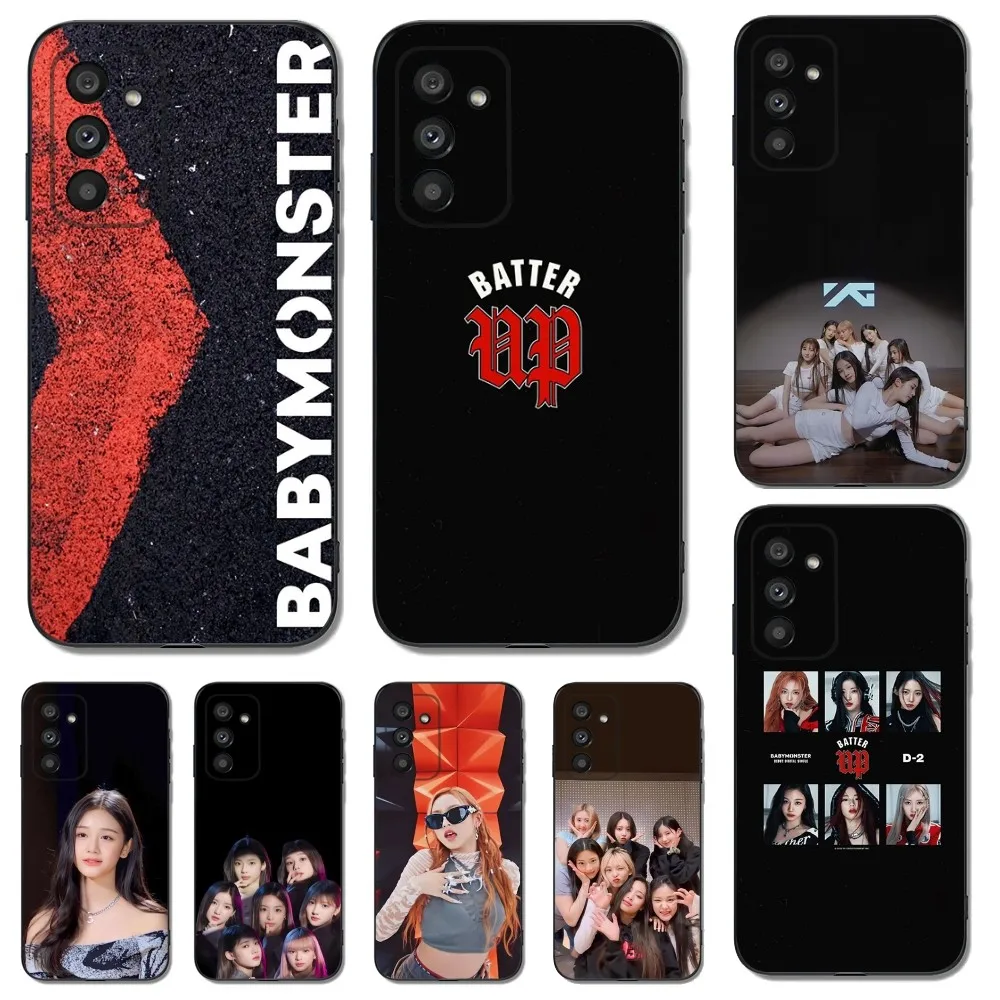 Custodia Per Telefono Kpop B-Babymonster Per Samsungs23,S22,S21,S20 Ultra Pro S10,S30Plus,20 Cover Ultra Nera