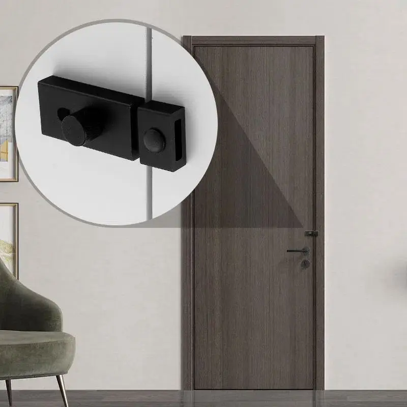 Universal pin stainless steel aluminum alloy door latch wood bedroom door buckle bolt toilet anti-theft locks door latch