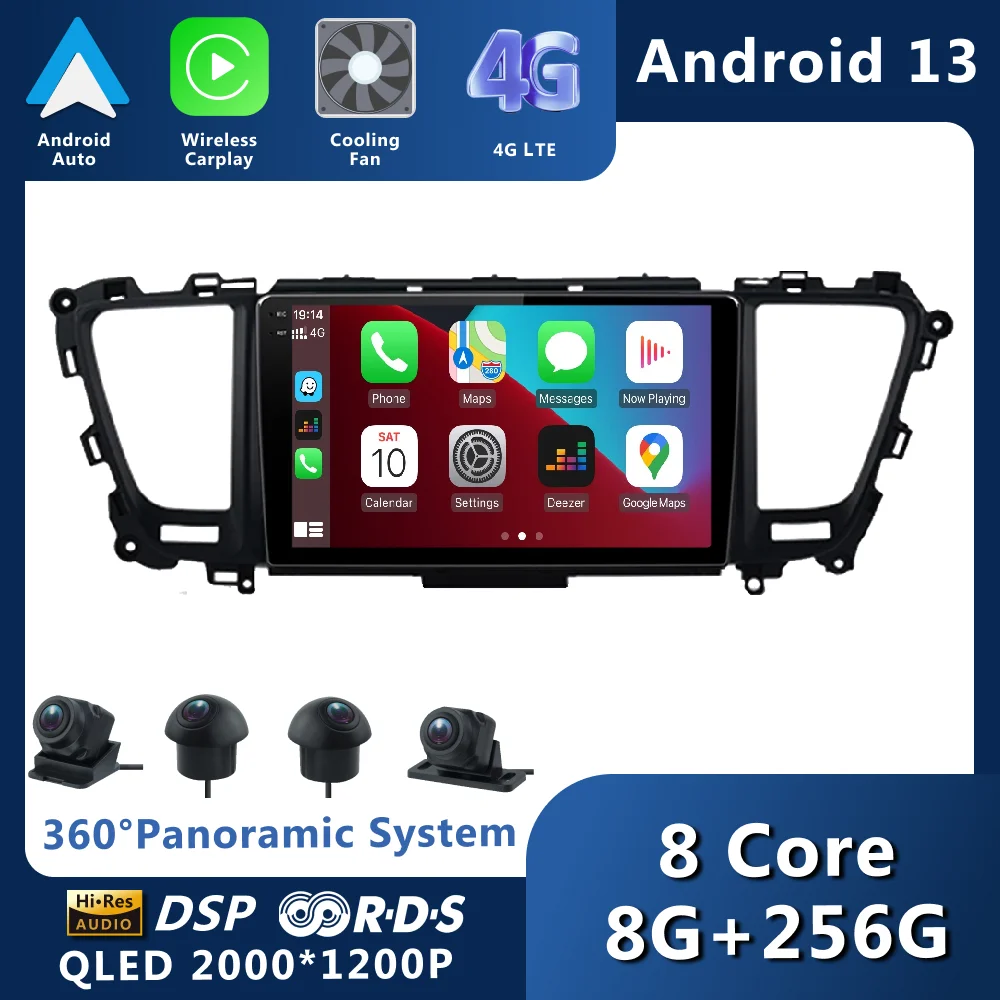 Android13ForKiaCarnivalYPSedona20142020CarRadioStereo