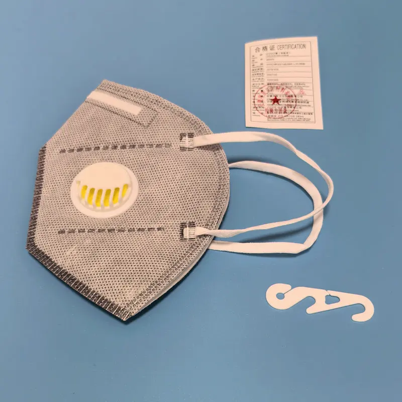 25 PCS EU CE certified FFP2 face masks with breathing valve, including activated carbon layer, independent packaging, 6 layers 2
