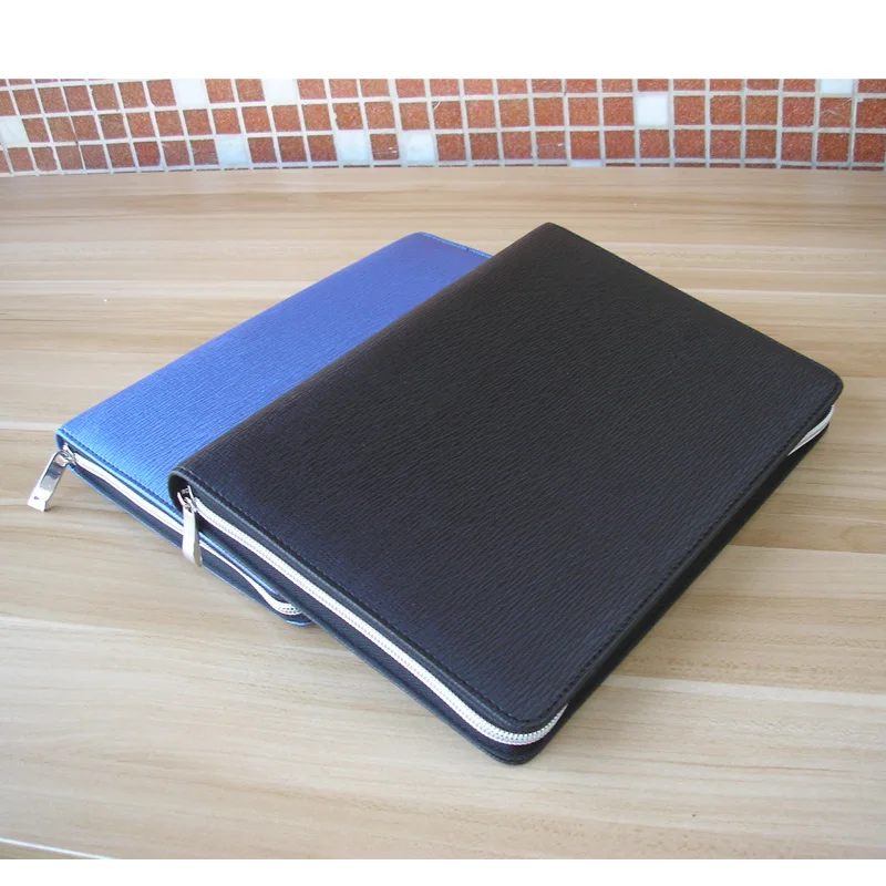 A5 25K creative trends zipper leather travel journal agenda