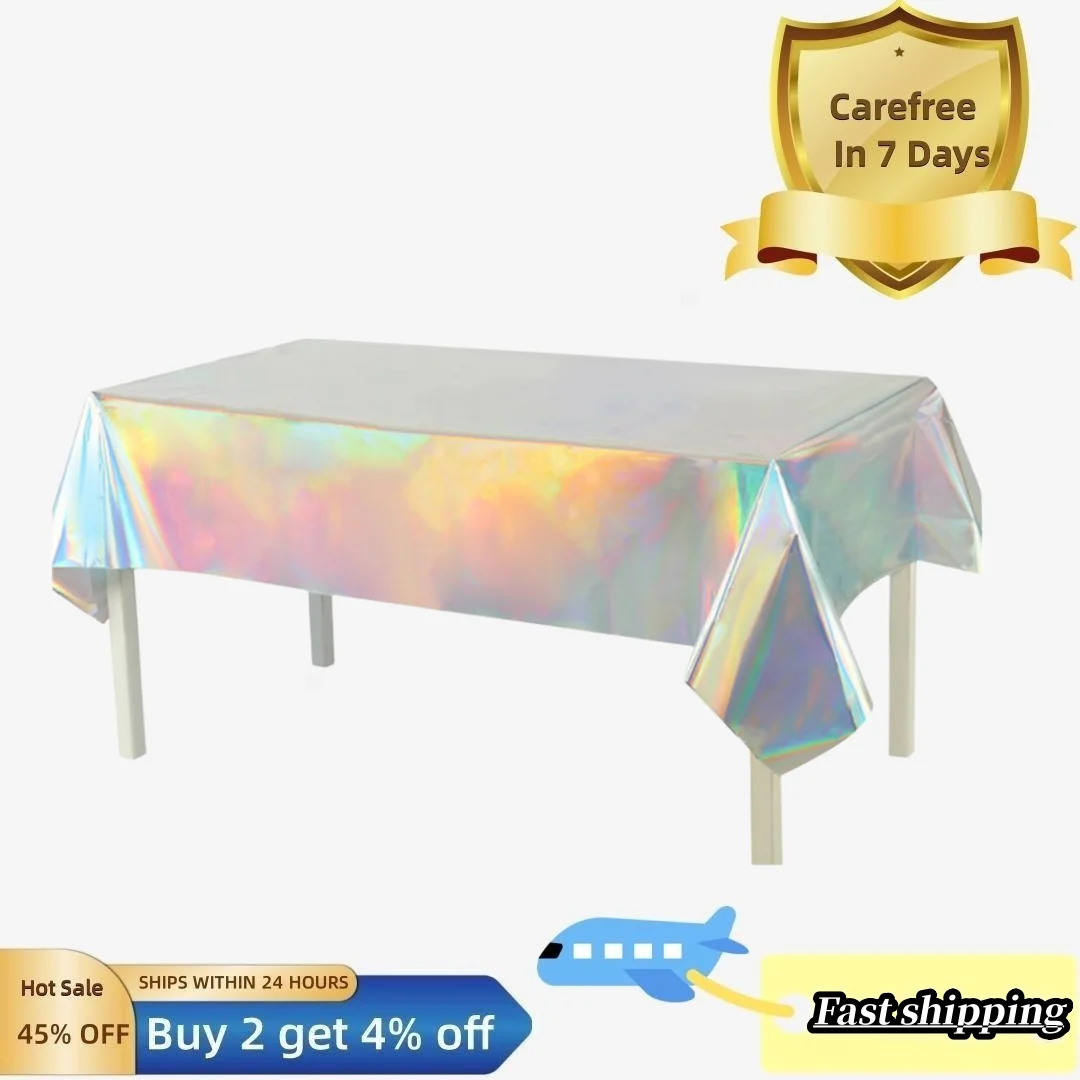 

Disposable Tablecloth Waterproof Table Cover Disposable Tablecloth Oil-proof Waterproof for Dinning Buffet Birthday Wedding