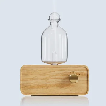 Nebulizing Essential Oil Diffuser Waterless Operated Aromatherapy Diffuser for Home Wood and Glass Aroma Diffuser Scent Machine 1