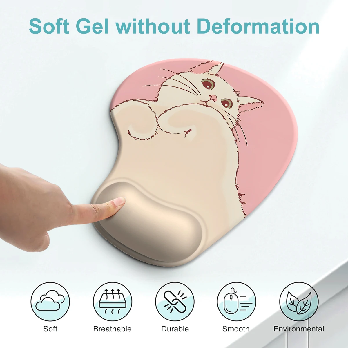 Ergonomic Cat Paw Mouse Pad