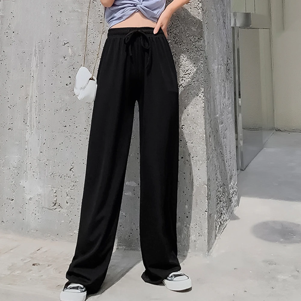Ilyana Pantalones de Cintura Alta y Pierna Ancha
