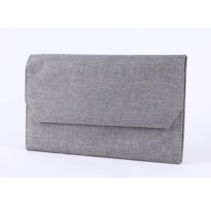 만년필용 연필 가방 펜 케이스, PU 거치대 디스플레이 파우치 보관, 대용량 방수, 사무실 비즈니스 스타일, 12 회색