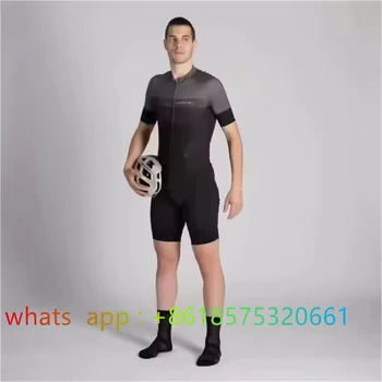 Men's Cycling Jumpsuit Summer Mountain Bike Racing Speed Breathable Thick Seat Cushion Ciclismo Triathlon Running Trisuit 2026 1