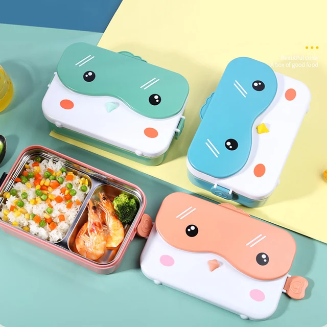 Hot Lunch Box for Kids To School Cartoon Robot Shape Double Anti-scalding Hot  Food Lunch Container BPA-Free Bento Box for Picnic - AliExpress