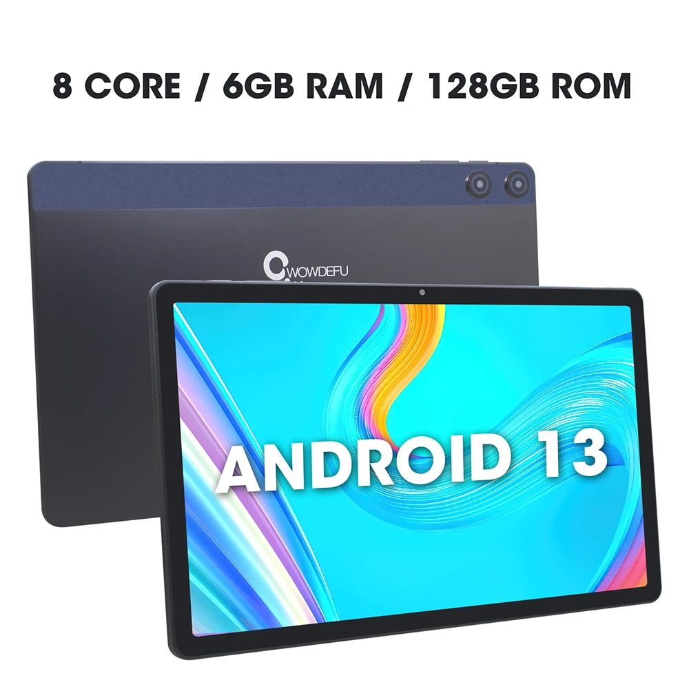 2024 CWOWDEFU Android 13 Tablet 10.95" FHD Incell 2K-Display MTK Octa Core 6GB 128GB 7000mAh Battery 13MP Cam GPS Tablet PC 5
