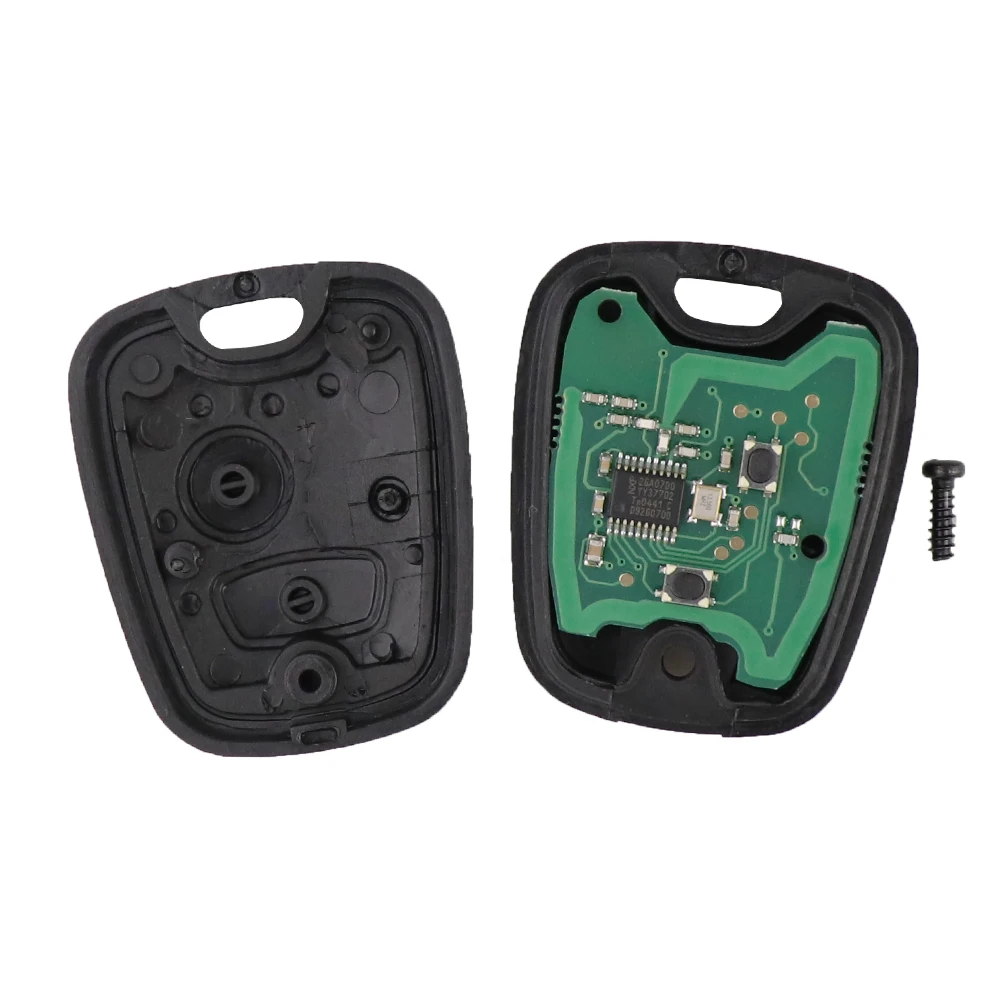 Remote car key for Toyota AYGO Citroen C1 C2 C3 Peugeot 307 107 207 407 HU83/VA2 Blade 2 button keyless PCF7961 chip
