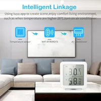 Tuya WiFi LCD Indoor Digital Electronic Temperature and Humidi Temperature and Humidity Sensor For Smart Life APP Remote Viewing - Image 2