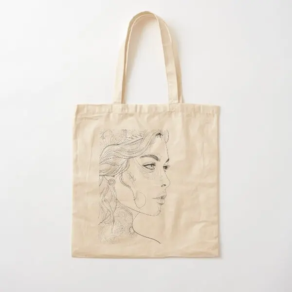 

Женская сумка-тоут из хлопчатобумажной ткани с принтом