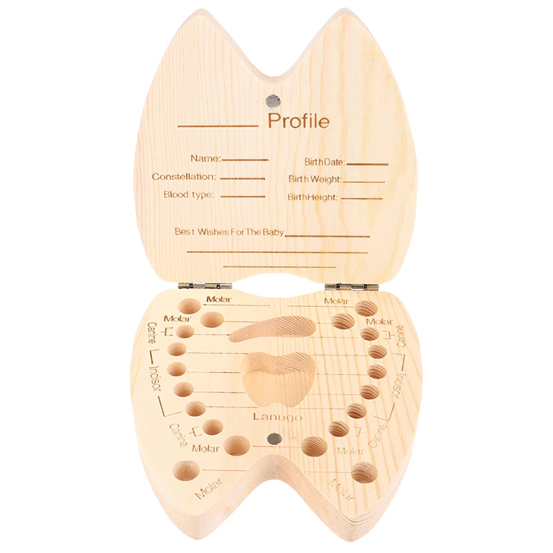 

Personalized Keepsake Tooth Box Wooden Trinket Box Gift for Baby Lost Tooth Holder with Name Tooth Fairy Birthday Gift Box m