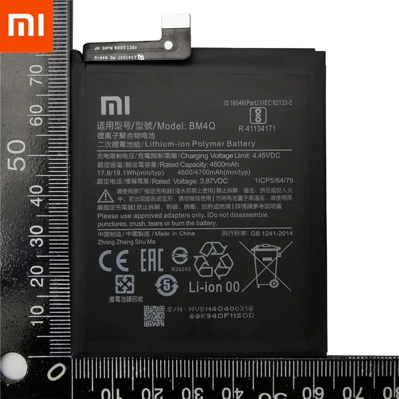 100% Original Replacement Battery BM4Q For Xiaomi Redmi K30 Pro K30Pro Poco F2 Pro Genuine Phone Batteries Bateria 4700mAh+Tools