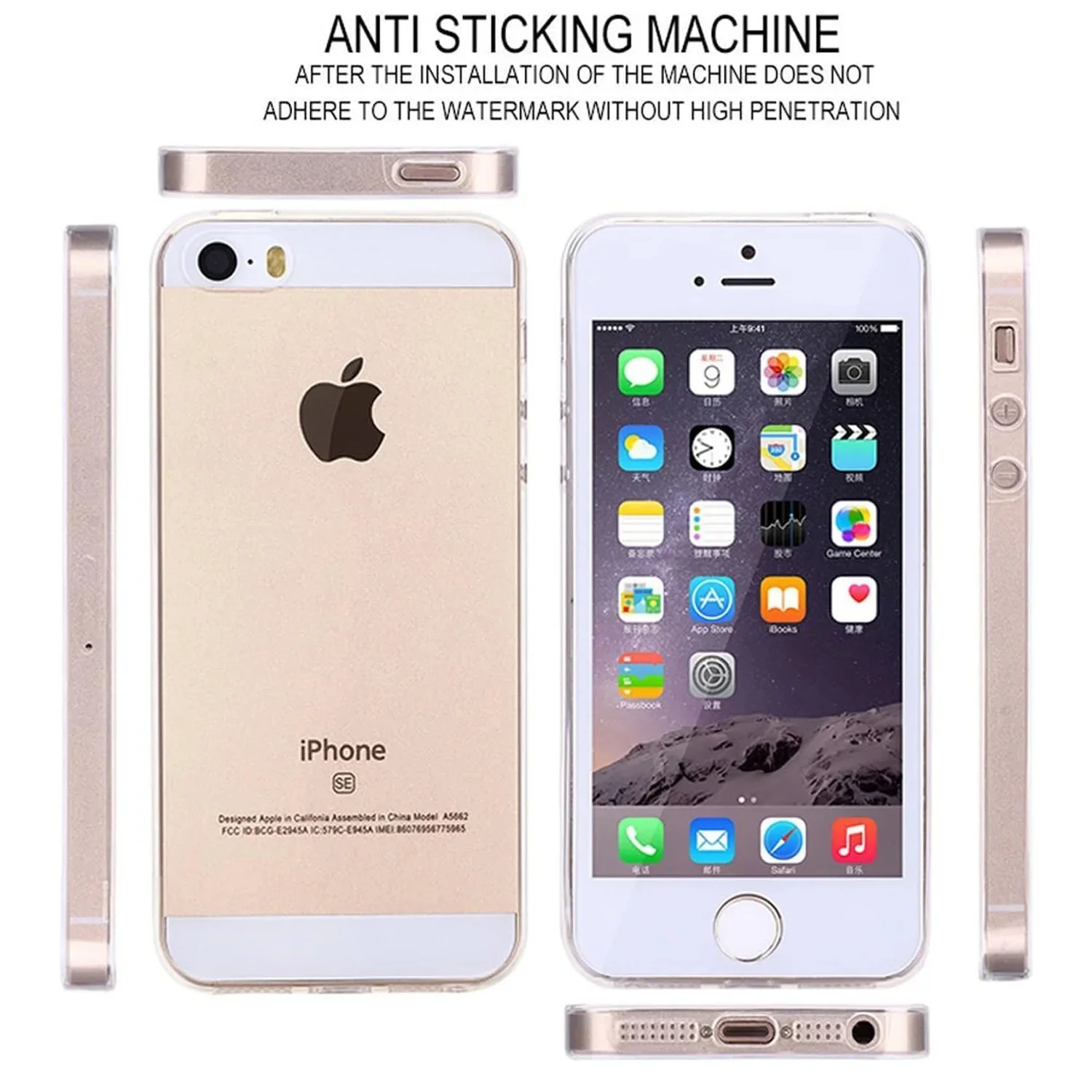 Transparent Clear Silicone Soft TPU Phone Cover Case