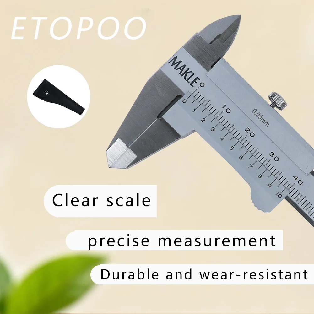MAKLE 100MM 고품질 스테인리스 스틸 미니 버니어 캘리퍼스 휴대용 정밀 측정 도구