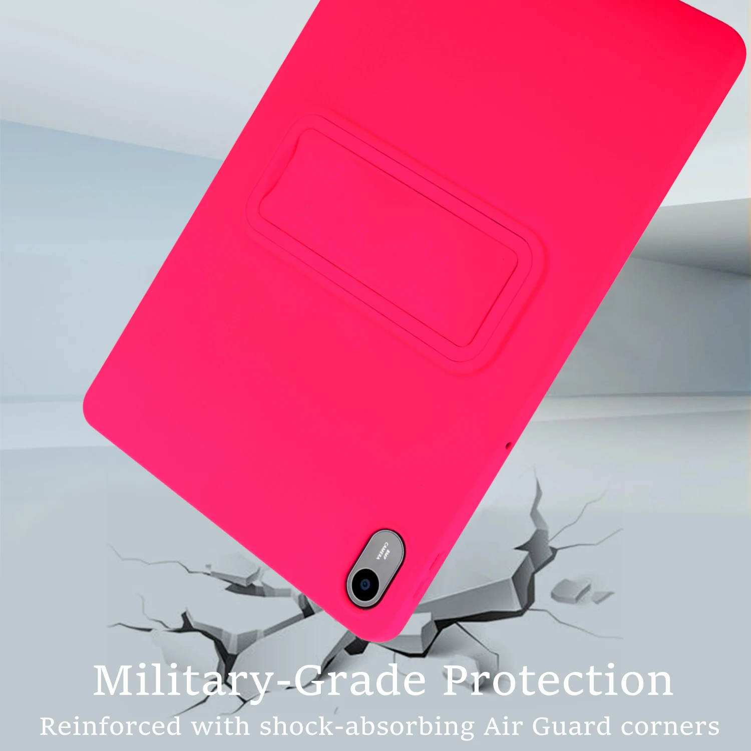 Anti-Fingerprint TPU Tablet Case with Adjustable Gear Bracket