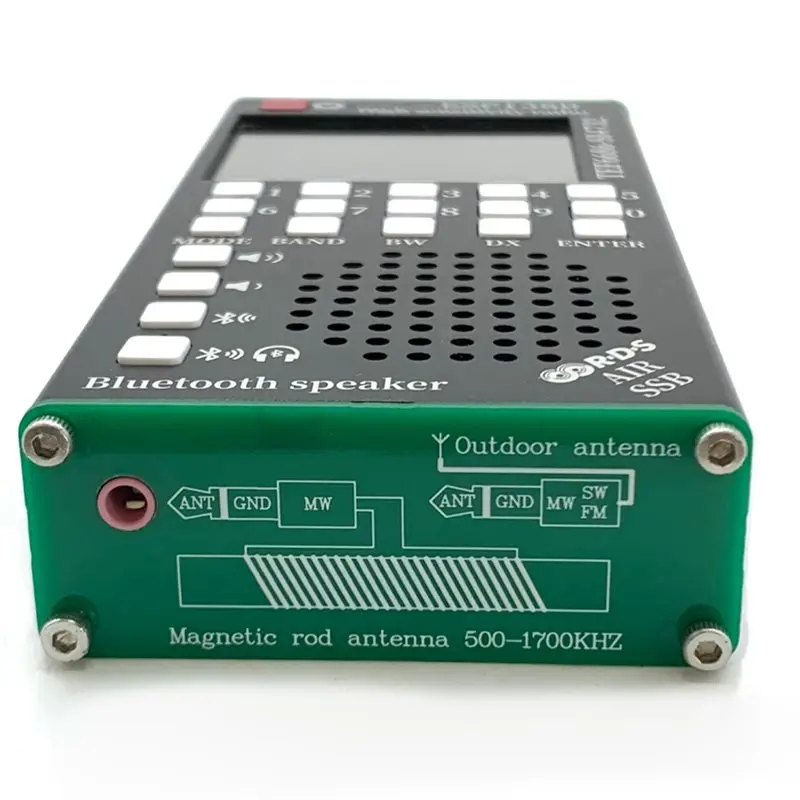 새로운 ESP138D H-RADIO SI4732 풀밴드 FM AM SSB 항공밴드 수신기 + TEF6686 FM 수신기 2 in 1 라디오 (블루투스 기능 포함)