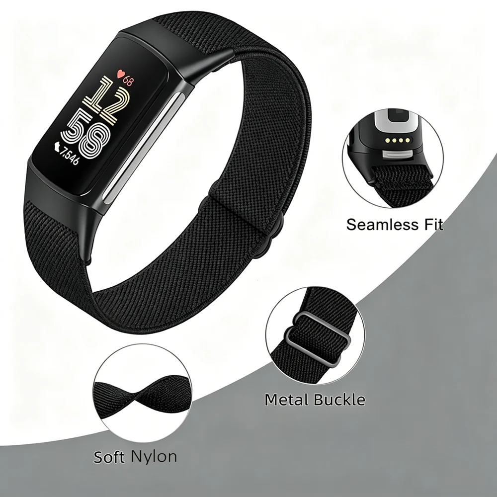 Stretchy Nylon Elastic Sport Wristbands - Versatile Replacement Accessory
