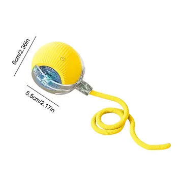 Interactive Cat Toy Ball USB Rechargeable Automatic Rolling Ball Funny Cat Toys Anti-Depression Pet Toy for Indoor Cat Kitten 6